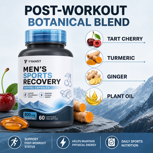 Cápsulas de Gel Suave para la Recuperación Post-Entrenamiento para Hombres, 800 mg, 60 Unidades, Suplemento Antiinflamatorio con Cúrcuma y Cereza Ácida, Restaura la Energía - Product Image 2