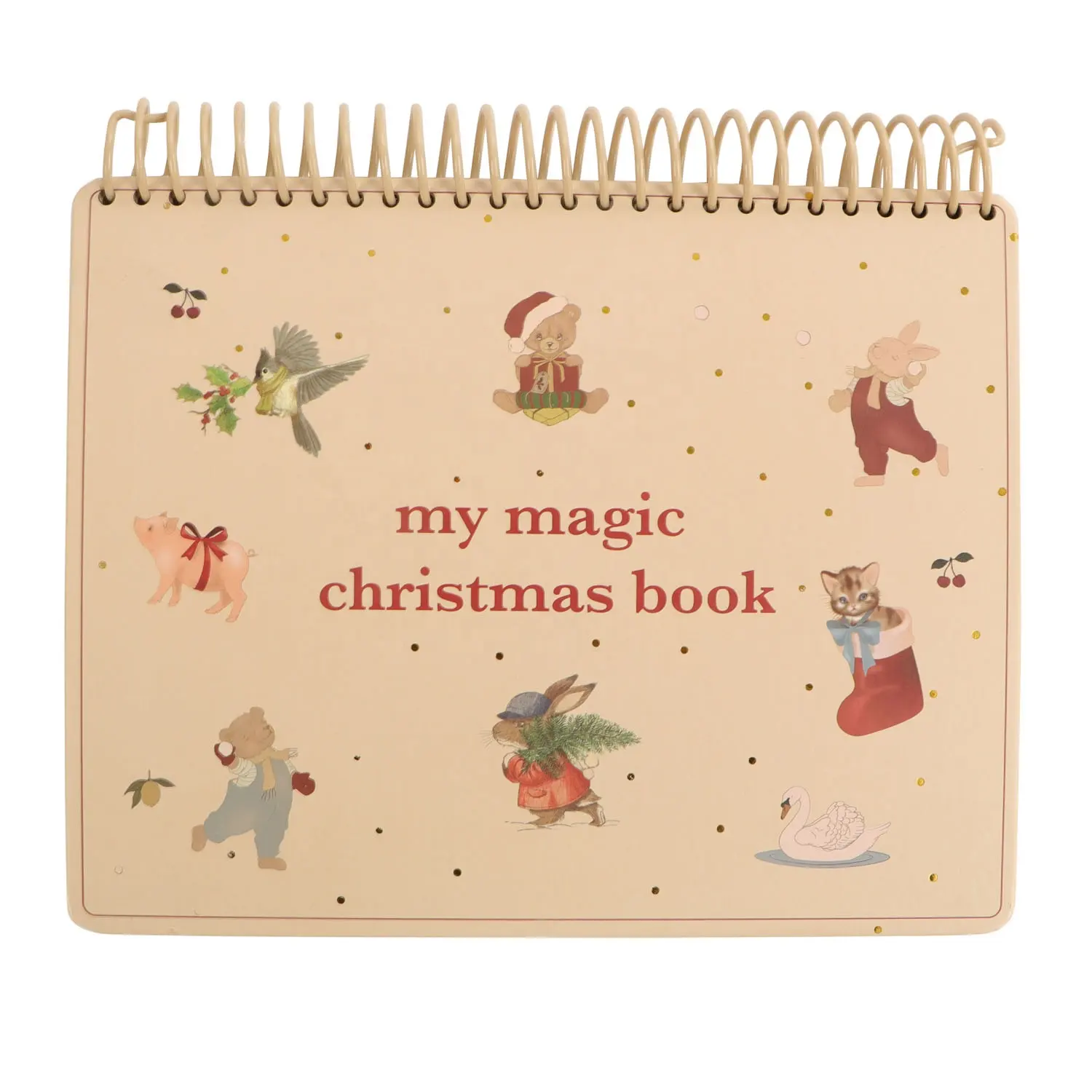 JIAHONG cerdo conejo gato Bruin lindo niños cristiano misterio anime Navidad personalizado pintura mágica con agua libro para colorear