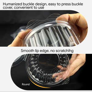 Atacado de Fábrica: Embalagem Transparente de Plástico <span class=keywords><strong>PET</strong></span> com Tampa para Bolo, Sobremesa, Pão e Torta – Ideal para Armazenamento de Alimentos - Product Image 2