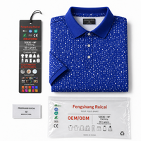 Polo de Golf para Hombre con Estampado, Manga Corta, Cuello Acanalado de Punto Piqué, Camiseta Polo Informal, Logotipo Personalizado, Ropa Deportiva de Golf para Verano