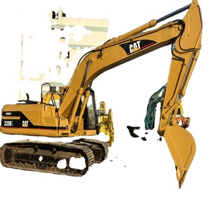 Máquina de movimiento de tierra usada CAT 320B Excavadora Bagger Digger Máquina de construcción Buenas condiciones de trabajo Fuerte potencia - Product Image 1