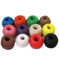 Cordon en chanvre ciré décoratif de 1 mm x 100 mètres, 12 couleurs, ficelle de chanvre flexible, cordons de chanvre torsadés colorés