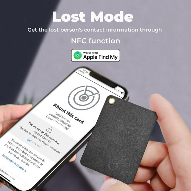 Trend Mfi Wireless Charging Anti-loss Device Location Tracker Gps Locator Find My Tag Smart Wallet Tracking Card