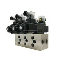 Vanne solénoïde hydraulique OEM - 4 ports / 3 voies, montage sur subplate ou bloc de distribution (équivalent Yuken / Rexroth)