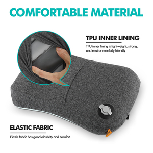 Almohada de Playa Portátil para Exteriores, Almohadas de Camping Lavables, Almohada de Playa Inflable con Correa Ajustable y Bolsa de Arena - Product Image 2