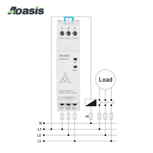 Relé de Protección de Fase OEM ODM FKV-03 3*380V AC 50/60HZ, para Falta de Fase, Secuencia de Fase, Asimetría de Fase Fija del 40%, Sin Neutro - Product Image 6