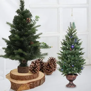 Duoyou-Fabrik Großhandel hochwertige Heim-DIY-Dekoration künstliches Licht Led-Stern-Metallbasis Weihnachtsbäume