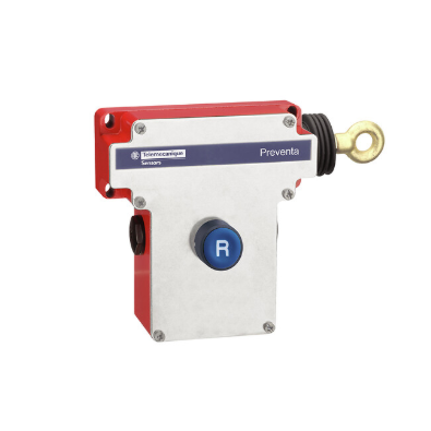 MT-Telemecanique XY2CE1A150H7 Latching Emergency Stop Rope Pull Switch XY2C E XY2CE RH Side -1NC+1 NO, Flush Pushbutton