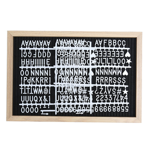Jinnhome tự làm bảng chữ cái nỉ màu đen với các chữ cái Bảng chữ cái khác nhau khung gỗ giá rẻ cho quảng cáo - Product Image 4