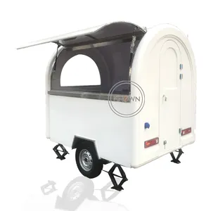 Mobiele Bar Bier Ijs Food Truck Kar Te Koop Rvs Hotdog Pizza Koffie Food Trailer Met Keukenapparatuur