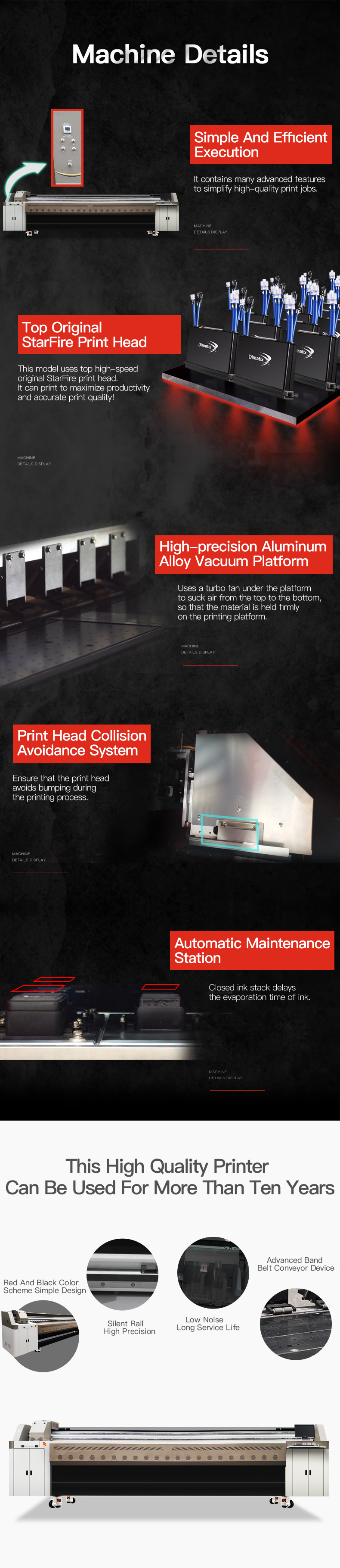 MT Digital Wide Format advertising Printer For Billboard MT-SF5306/4