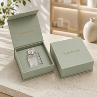 Boîte d'emballage élégante pour parfum, étui cadeau rigide personnalisé avec insert en EVA et logo imprimé pour collections de boutiques