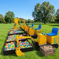 Mini-excavatrice électrique pour enfants de haute qualité, modèle animatronique amusant, pour les enfants aux parcs d'attractions