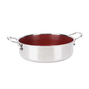 Marmite de grande capacité de haute qualité, durable, antiadhésive, personnalisable, 24/26/28/30/32 cm, avec couvercle en verre, pour hôtels et restaurants - Product Image 5