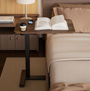 Table de chevet mobile sur roulettes, réglable en hauteur pneumatiquement, avec plateau inclinable, <span class=keywords><strong>bureau</strong></span> mobile pour ordinateur portable, pour lit et canapé - Product Image 2