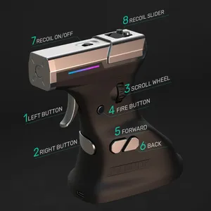 Ragnok Ergostrike7 3 Súng Chuột Thoải Mái Thiết Kế Tiện Dụng Cho FPS Trò Chơi Bắn Súng Recoil Với Ergostrike7 Next-Gen Chuột Chơi Game - Product Image 3