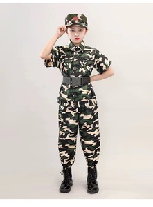 複数の服カーニバルコスチュームハロウィーンドレスアップキャリアデーロルプレイセット子供のためのスポーツ戦術衣装 - Product Image 2