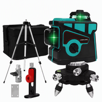 Niveau laser 12 lignes Teal avec support triangulaire, sac de transport, chargeur de batterie et lunettes de sécurité pour l'installation de carreaux – Vente en gros OEM