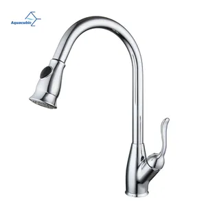 cUPC Factory Single Handle Antique One Hole Pull down Kitchen Sink Faucets