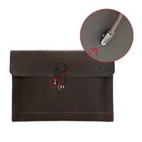Crazy Horse En Cuir Embrayage Mallette Ordinateur Portable Sac Enveloppe Dossier pour MacBook Air ou ipad