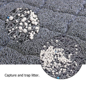 Suministros para mascotas, alfombrillas de <span class=keywords><strong>arena</strong></span> para <span class=keywords><strong>gatos</strong></span> con estampado de patas en varios colores, alfombrillas de <span class=keywords><strong>arena</strong></span> para <span class=keywords><strong>gatos</strong></span> de PVC - Product Image 3