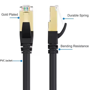 DENIXI Service OEM câble de Communication RJ45 plaqué or câble de raccordement ignifuge <span class=keywords><strong>40M</strong></span> CAT6 câble réseau <span class=keywords><strong>Ethernet</strong></span> - Product Image 3