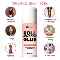 Colle corporelle forte tenue en roll-on, adhésif sûr pour la peau, pour justaucorps de danse, bas, perruque, costume et bandage sportif, maintien sécurisé
