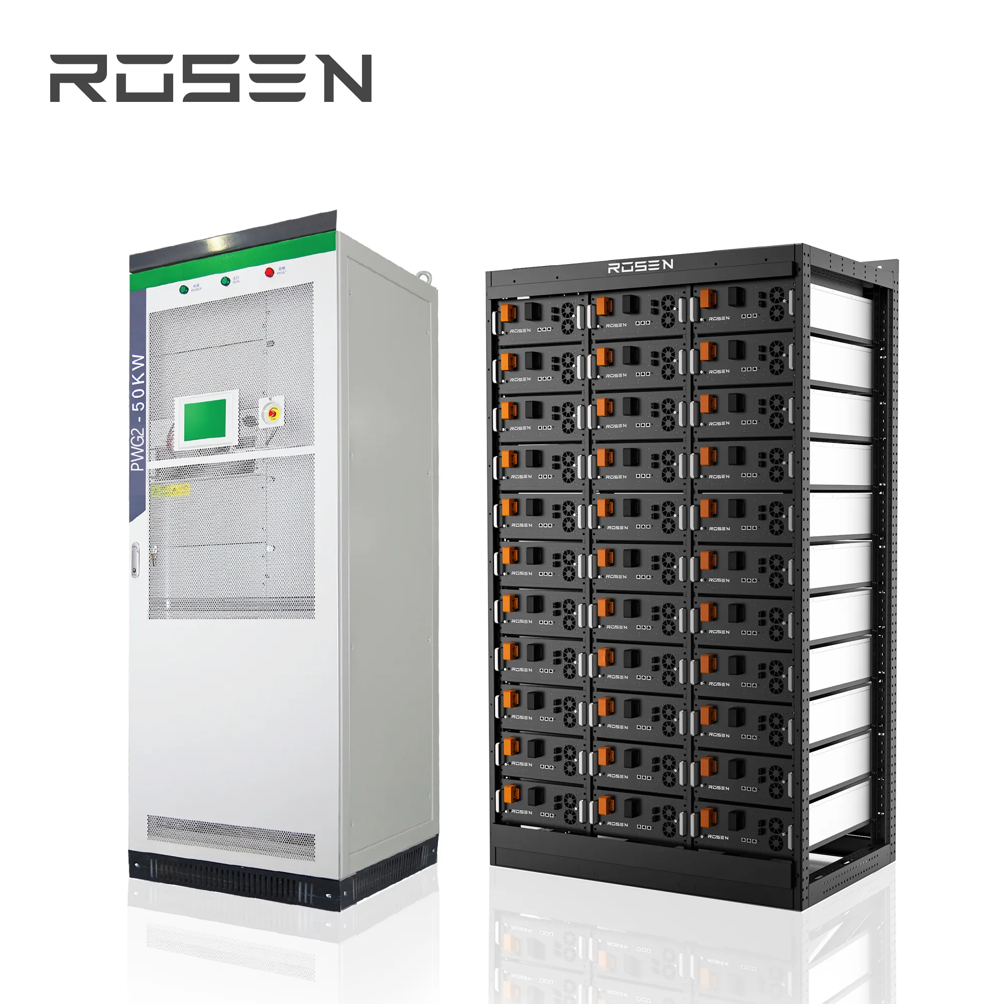 Rosen 300kwh 500kwh Hybrid Lithium Battery Solar Power System 150KW On Grid Generator Solar With Battery Backup Cost