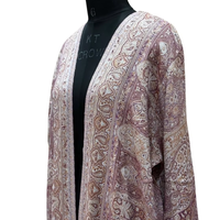 Robe de luxe de Dubaï pour l'Aïd, robe islamique pour femmes musulmanes, élégante et raffinée, décorée de diamants, en cachemire, ouverte sur le devant