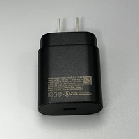 25W Pengisi Daya Dinding US PD Adapter USB-C Port USB C Pengisian Super Cepat untuk Samsung Note 10 20 S25 iPhone 15 16 Kualitas Tinggi