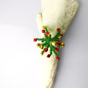 عيد الميلاد شجرة حلقات منديل منديل جديد تصميم الساخن بيع الزفاف الجدول الديكور حامل مناديل - Product Image 1