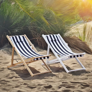 Chaise de plage Wind Valley de qualité supérieure Mobilier de <span class=keywords><strong>jardin</strong></span> et de camping Chaise longue pliante en bois pour balcon de parc extérieur - Product Image 2