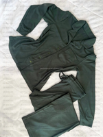Ensemble de pyjama côtelé en modal et coton pour femme, personnalisable OEM, luxueux, doux, long, pour l'hiver, vêtements de détente, pyjama boutonné pour femme