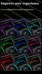 Support de gobelet StarNav pour BMW X3/iX3 G08 G01 MX6 X6M X7 Série 3 Série 4 I3 I4 Série 5 G30 G38 avec éclairage LED à décoloration - Product Image 2