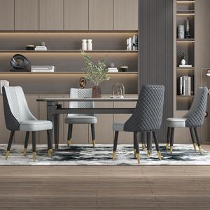 Ghế Ăn Bắc Âu Sang Trọng Vàng Nhung Kim Loại Giá Rẻ Trong Nhà Bán Buôn Phòng Ăn Đồ Nội Thất Nhà Hàng Hiện Đại Ghế Ăn - Product Image 5