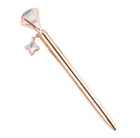 Biểu Tượng Tùy Chỉnh Kim Cương Bút Rose Gold Kim Cương Tinh Thể Bút Quà Tặng Đám Cưới Lưu Niệm Bút