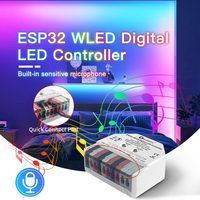Gledopto ESP32 Mini WLED Pengontrol LED DC 5-24V DIY Pencahayaan Dinamis Kontrol Aplikasi Dapat Diatur untuk Strip Lampu WS2811/WS2812
