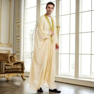Nuovo Cardigan da Uomo in Chiffon con Maniche Lunghe e Motivi Ricamati - Elegante Cardigan Casual da Viaggio per Uomo, alla Moda - Product Image 1