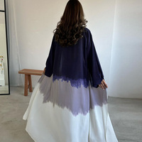 Vintage femmes musulmanes dames robe 2024 dubai cardigan abaya kimono manches robe traditionnelle musulmane vêtements