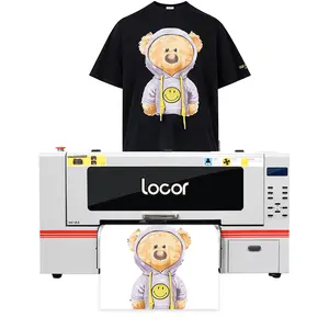 Mejor Precio 30cm A3 tamaño DTF impresora xp600/i3200 cabezal de impresión para camiseta Impresión de prendas con máquina automática de agitación de polvo