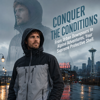 Veste softshell imperméable respirante coupe-vent à capuche avec fermeture éclair, surface PU, séchage rapide, pour la randonnée en extérieur