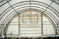 Abri d'entreposage en tissu PVC industriel SD4050, abri de stockage en forme de dôme, conteneurs d'expédition, tente de stockage, bâtiment de stockage, tente d'abri
