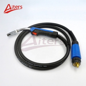 Soplete de soldadura de <span class=keywords><strong>CO2</strong></span> MIG 25AK europeo Compatible con 3M 4M 5M longitud del Cable conector euro refrigerado por aire antorcha completa - Product Image 3