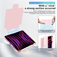 Étui magnétique pour iPad avec support pour stylet, en cuir PU, Smart Cover, fonction veille/réveil automatique, support pour tablette, compatible iPad Pro 11 et Air 10e génération
