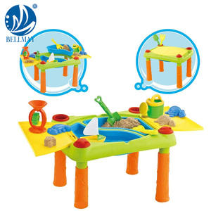 Bemay Toy Table de jeu de <span class=keywords><strong>sable</strong></span> et d'eau, Table de <span class=keywords><strong>sable</strong></span> <span class=keywords><strong>avec</strong></span> couvercle pliable Table à eau comprenant des jouets de <span class=keywords><strong>sable</strong></span> pour enfants Vente chaude - Product Image 4