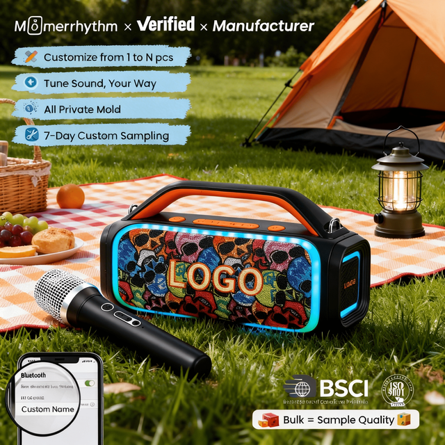 Wireless Speaker for Home Theater With Surround Sound Waterproof Design High Fidelity Audio Speaker With Microphones