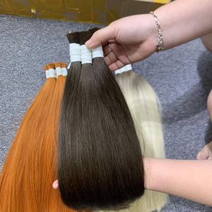 Haute Qualité Double Machine Trame Vierge Qualité Extensions De Cheveux Humains Vietnamiens Tissage De Cheveux En Vrac - Product Image 3