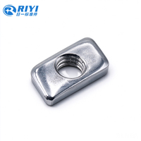 Mur Baut Karbon Baja Galvanis Khusus M4 M6 M8 untuk Perakitan Rangka Profil Ekstrusi Aluminium dan Panel Pelindung Mesin