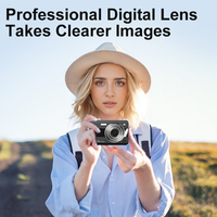 Kamera Digital 2026 CMOS Creative Layar 2.4 Inci 64 Juta Piksel Isi Ulang 650mAh Multi Warna 7.1x-16x MicroSD Video 4K