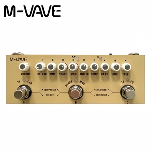 M-VAVE Cube BABY AC Aufladbares Gitarren-Effektpedal 8 IR-Lautsprecher 24-Stunden-Akku DAW-Fernbedienung für E-Gitarren-Übungen - Product Image 3